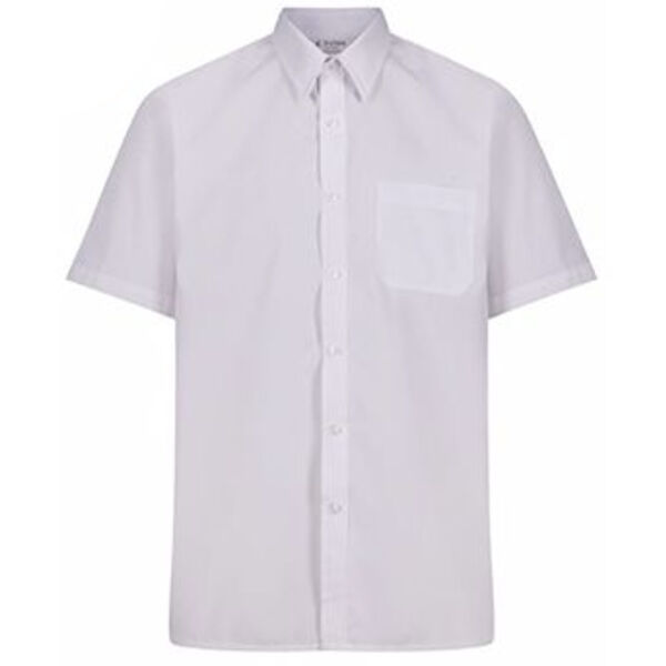 Short Sleeve Poly cotton Shirts - Twin Pack - senior Thumbnail